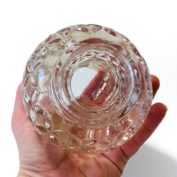 Glass Crystal Ball Candle Votive